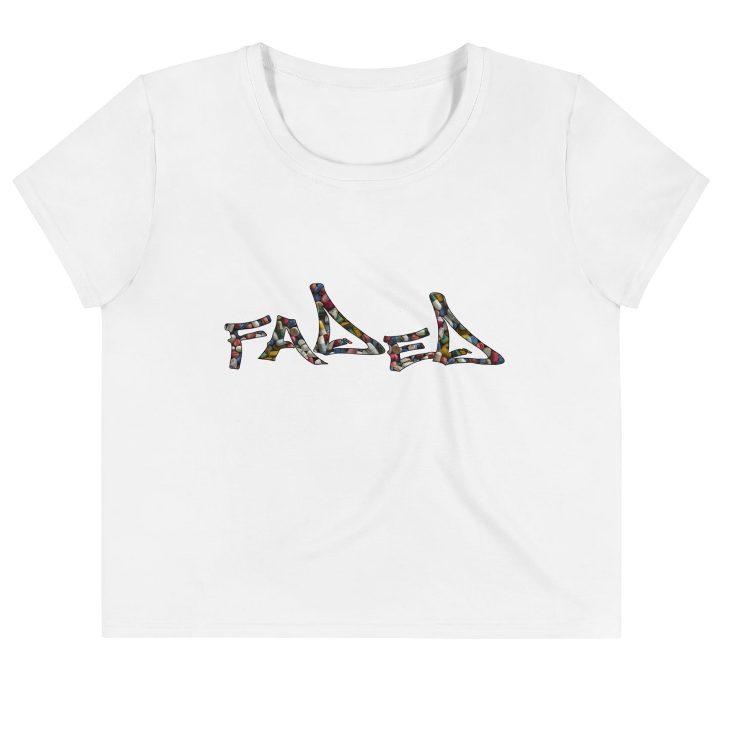 Techno Crop Tee - Faded