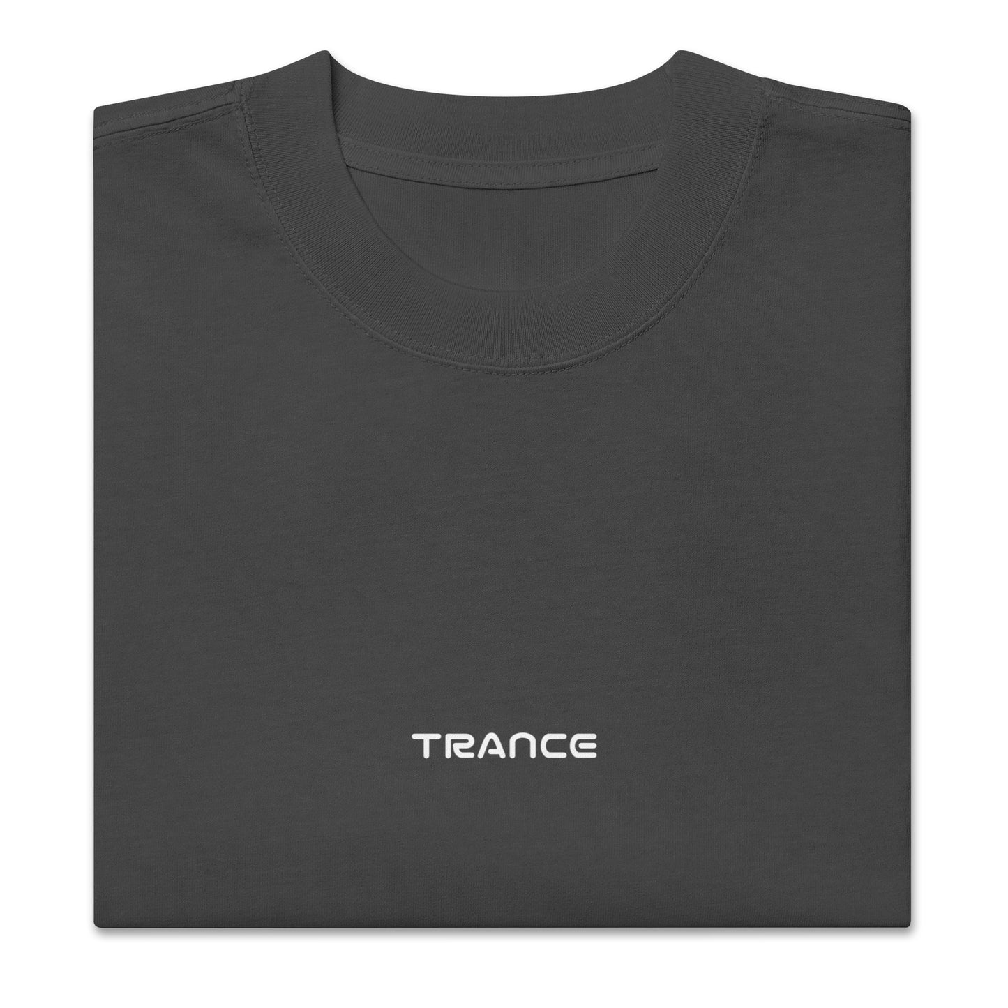 Techno Oversized faded T-Shirt - Trance (Front-Backprint)