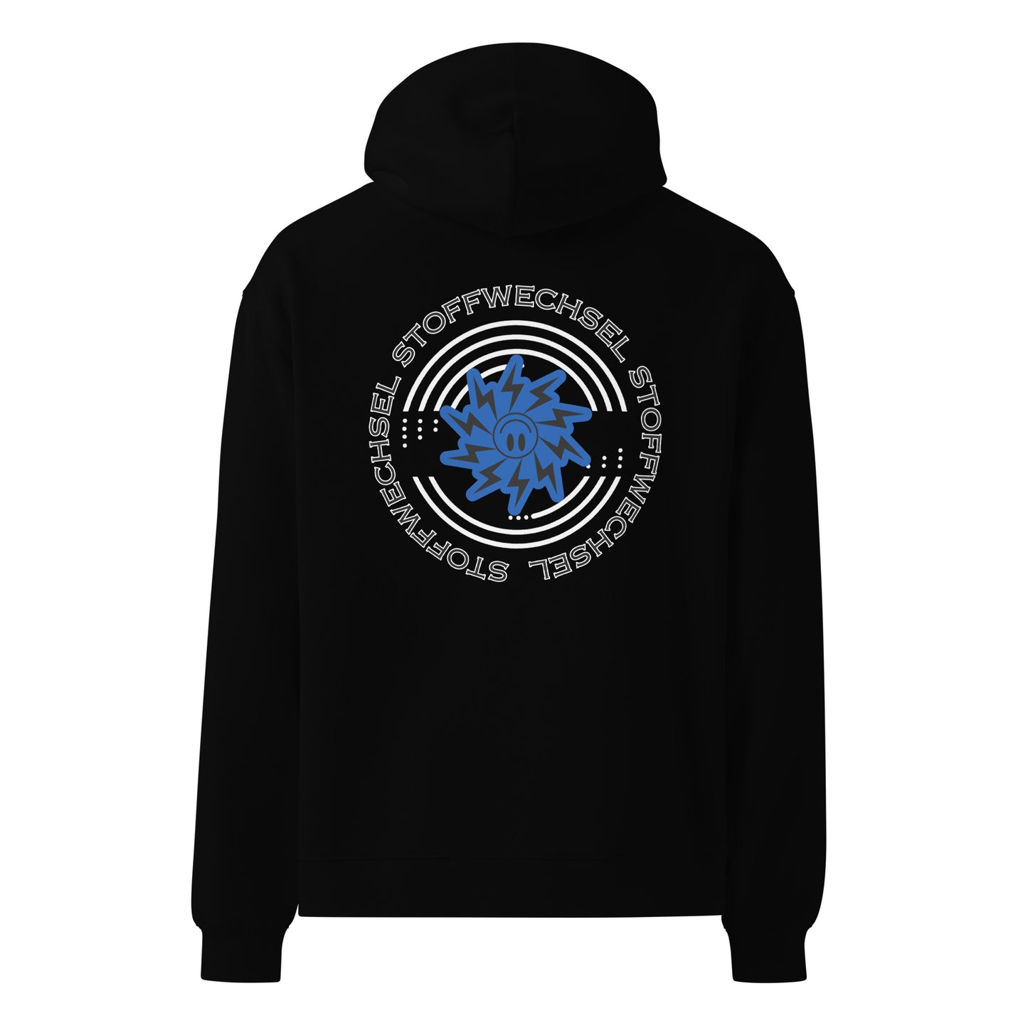 Techno Oversized Hoodie Unisex - Stoffwechsel (Front and Backprint)